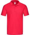 SS229 630500 Fruit of the Loom Original Piqué Polo Shirt Red colour image